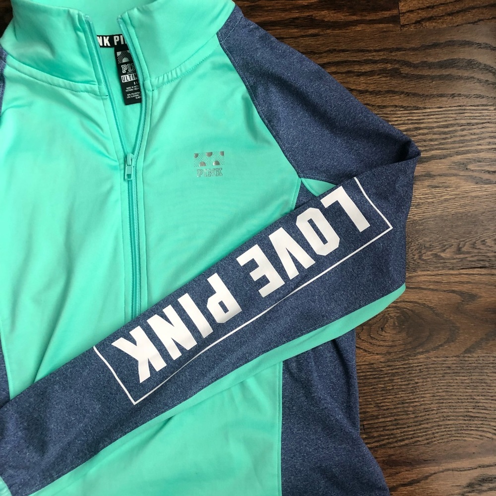 PINK 3/4 zip pullover